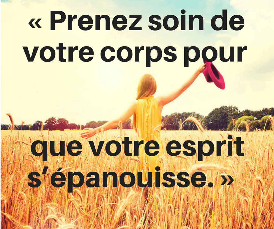 Prenez soin de votre corps