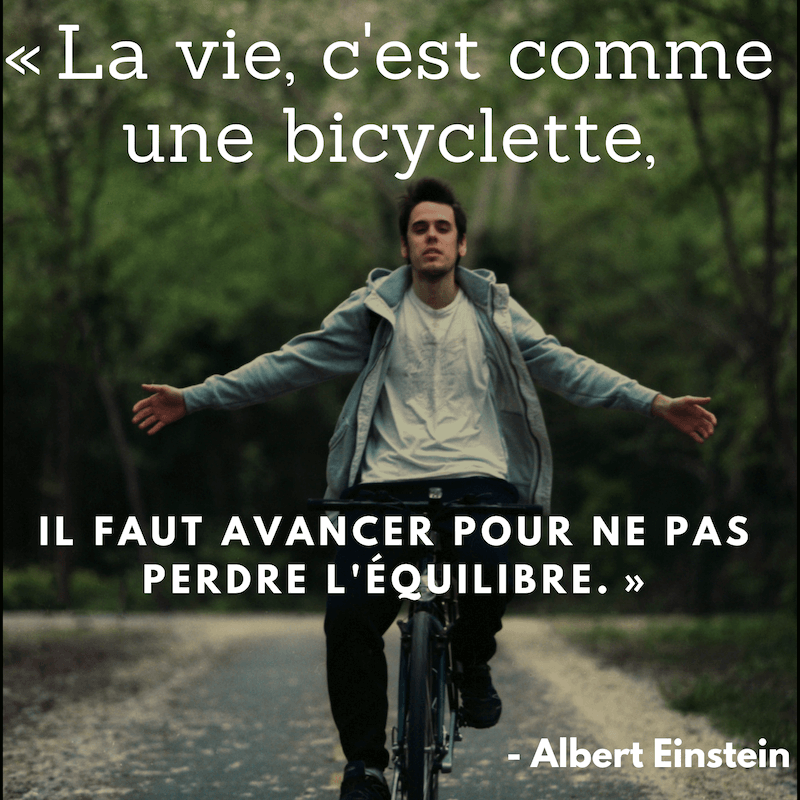 la vie c est comme la bicyclette